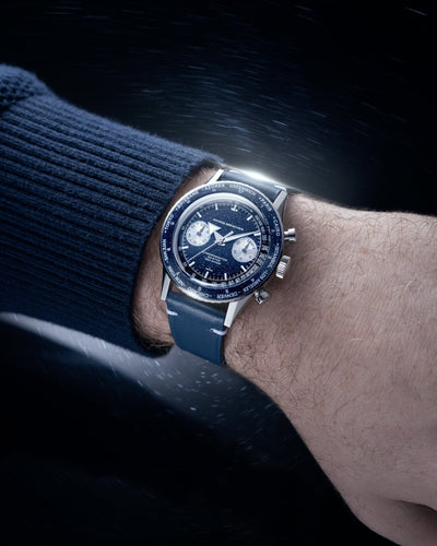Chronomaster Valjoux 23 Aventurine Blue - Nivada Grenchen