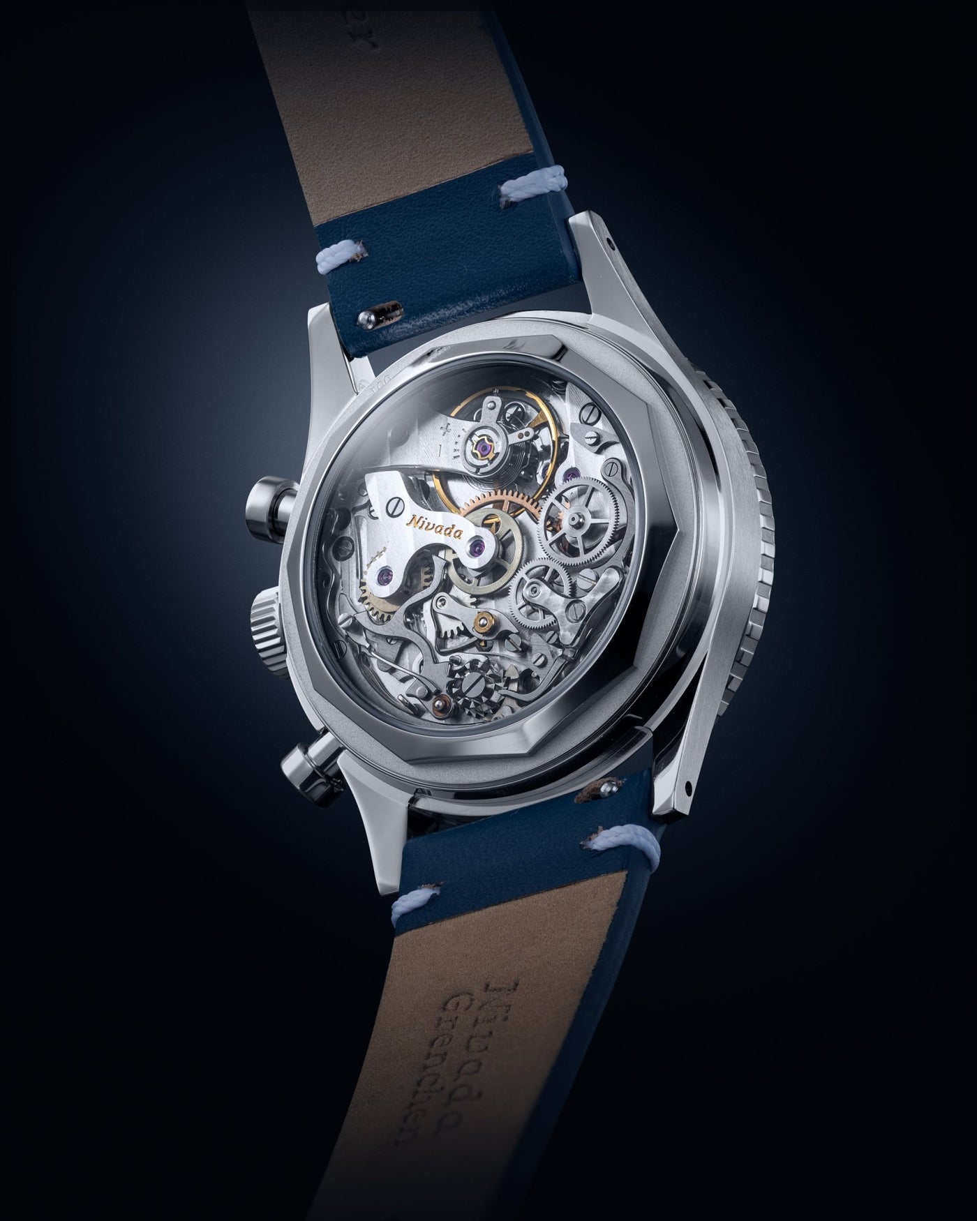Chronomaster Valjoux 23 Aventurine Blue - Nivada Grenchen