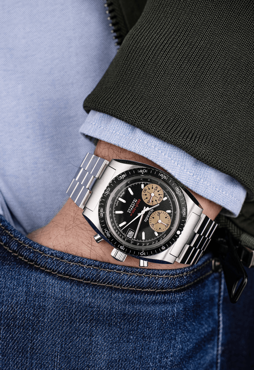 洋楽 NIVA / No Capitulation ANTARCTIC SPIDER BLACK 38mm – Nivada Grenchen