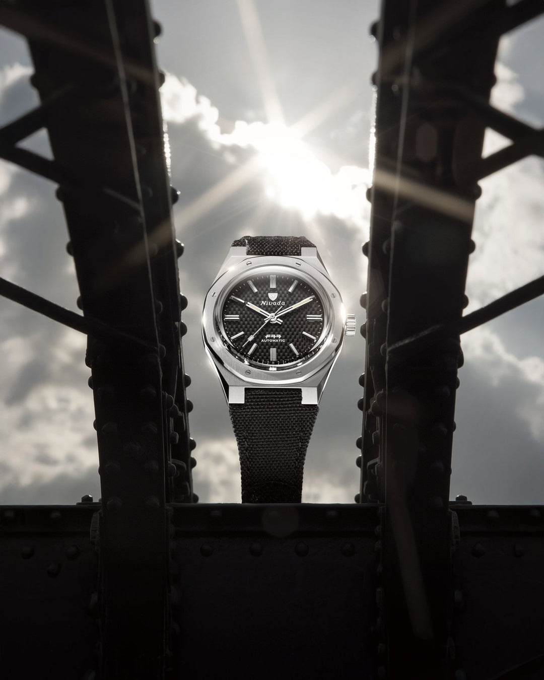 Swiss Automatic F77 Black MK1 37mm – Nivada Grenchen