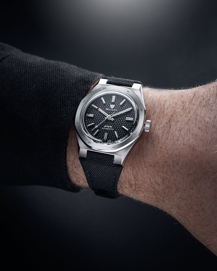 【レア】ブラックSuica Swiss Automatic F77 Black MK1 37mm – Nivada Grenchen