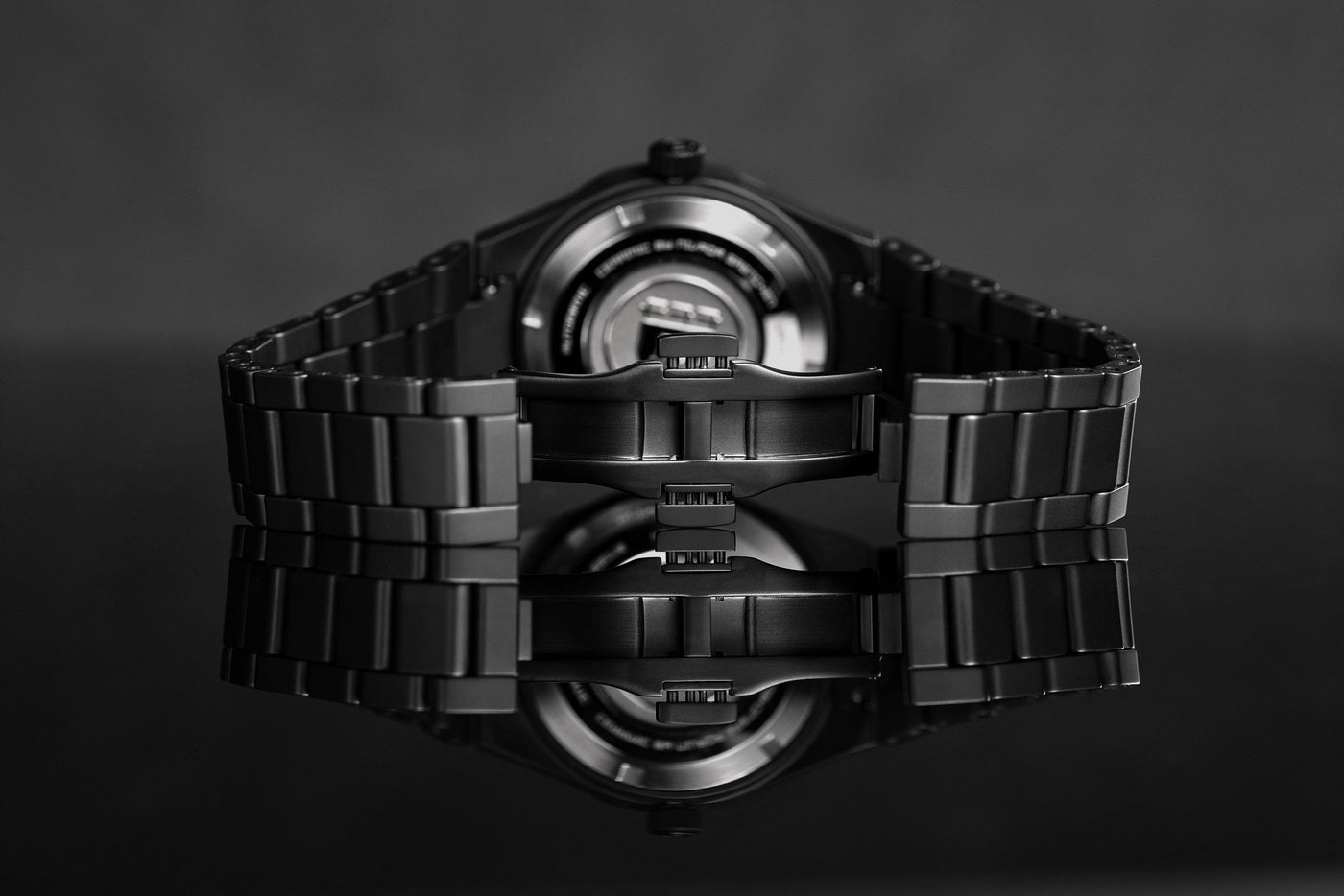 F77 BLACK CERAMIC BRAIDED DIAL - Nivada Grenchen