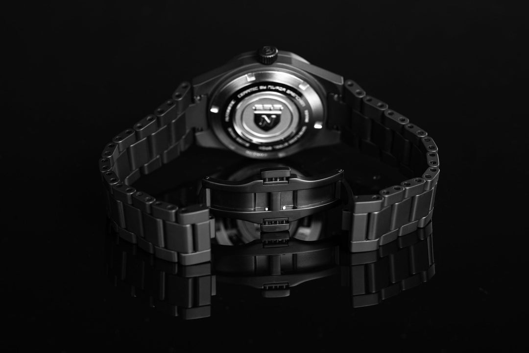 F77 BLACK CERAMIC BRAIDED DIAL - 37MM – Nivada Grenchen