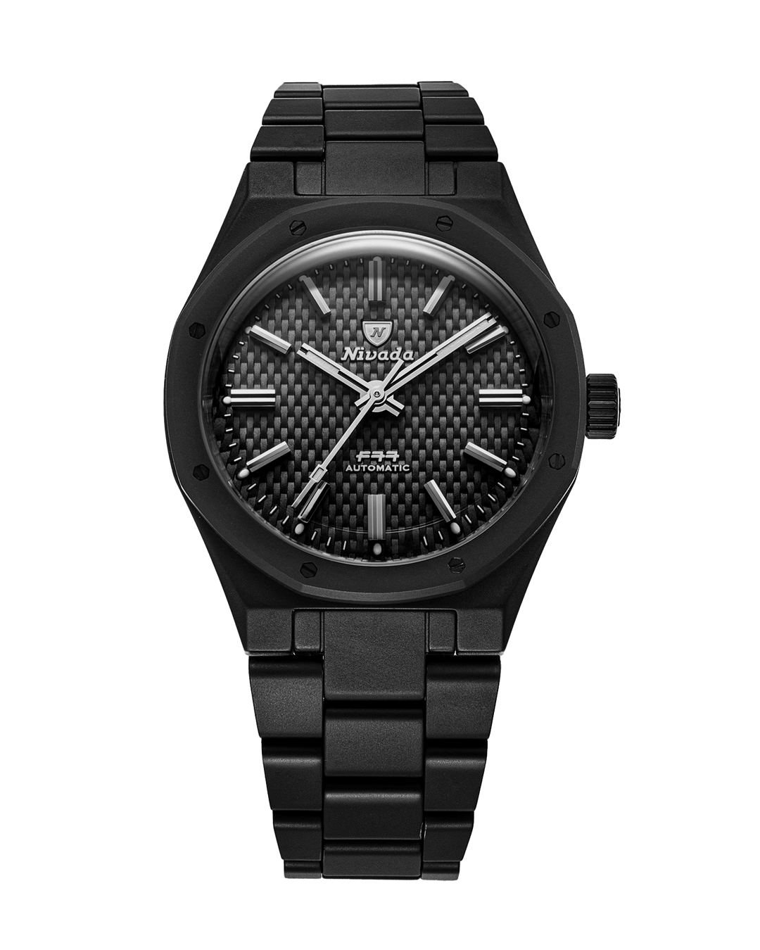 F77 BLACK CERAMIC BRAIDED DIAL MK1 - 37MM – Nivada Grenchen