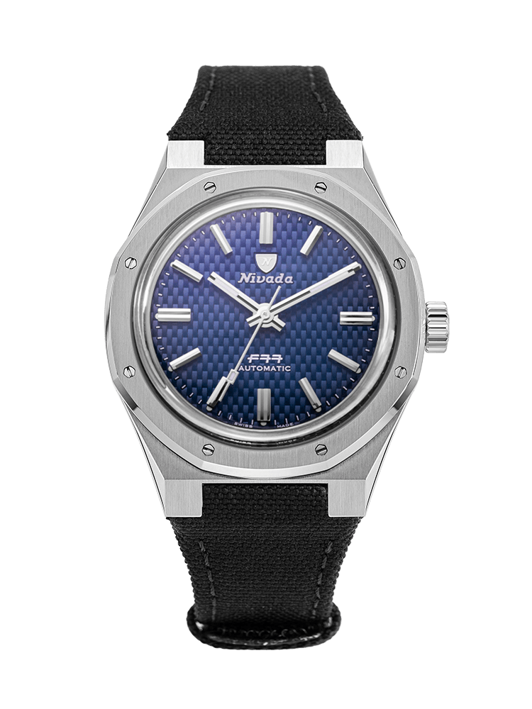 F77 BLUE - 37MM – Nivada Grenchen