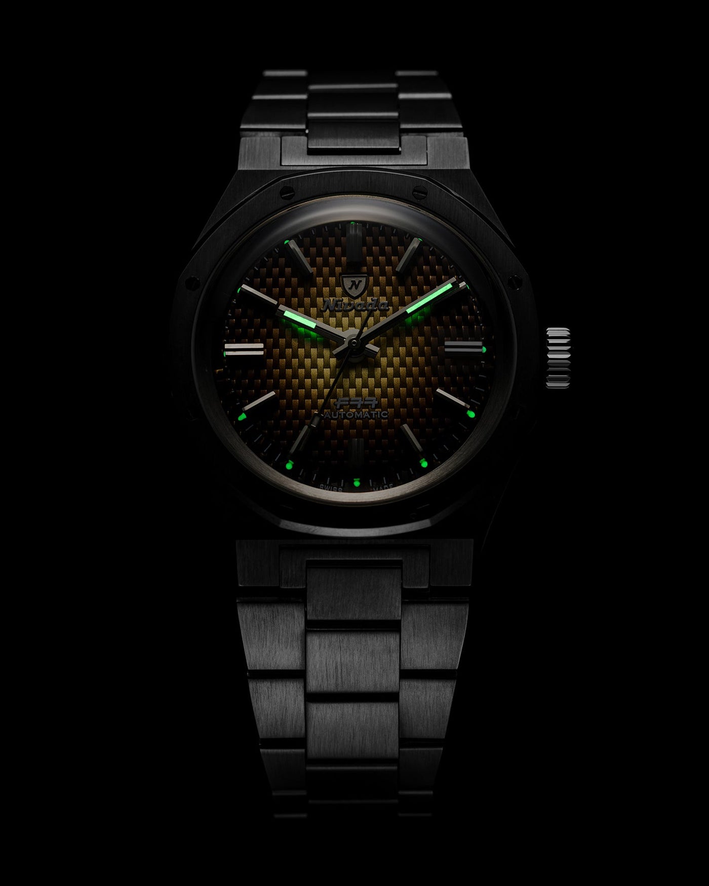 F77 BROWN SMOKED - 37MM - Nivada Grenchen