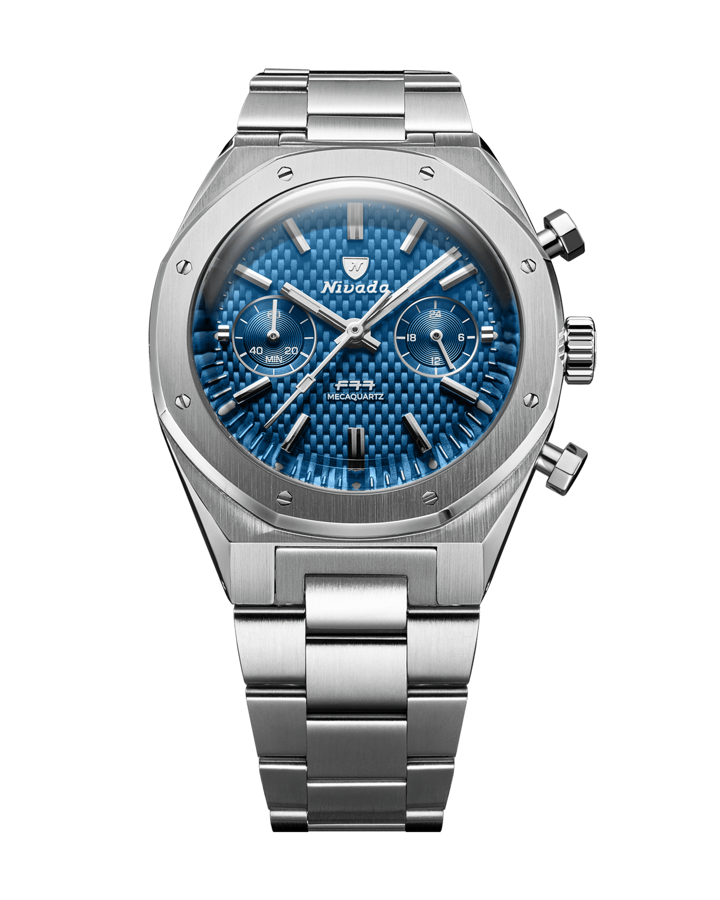F77 CHRONO MECAQUARTZ BLUE - 38MM - Nivada Grenchen