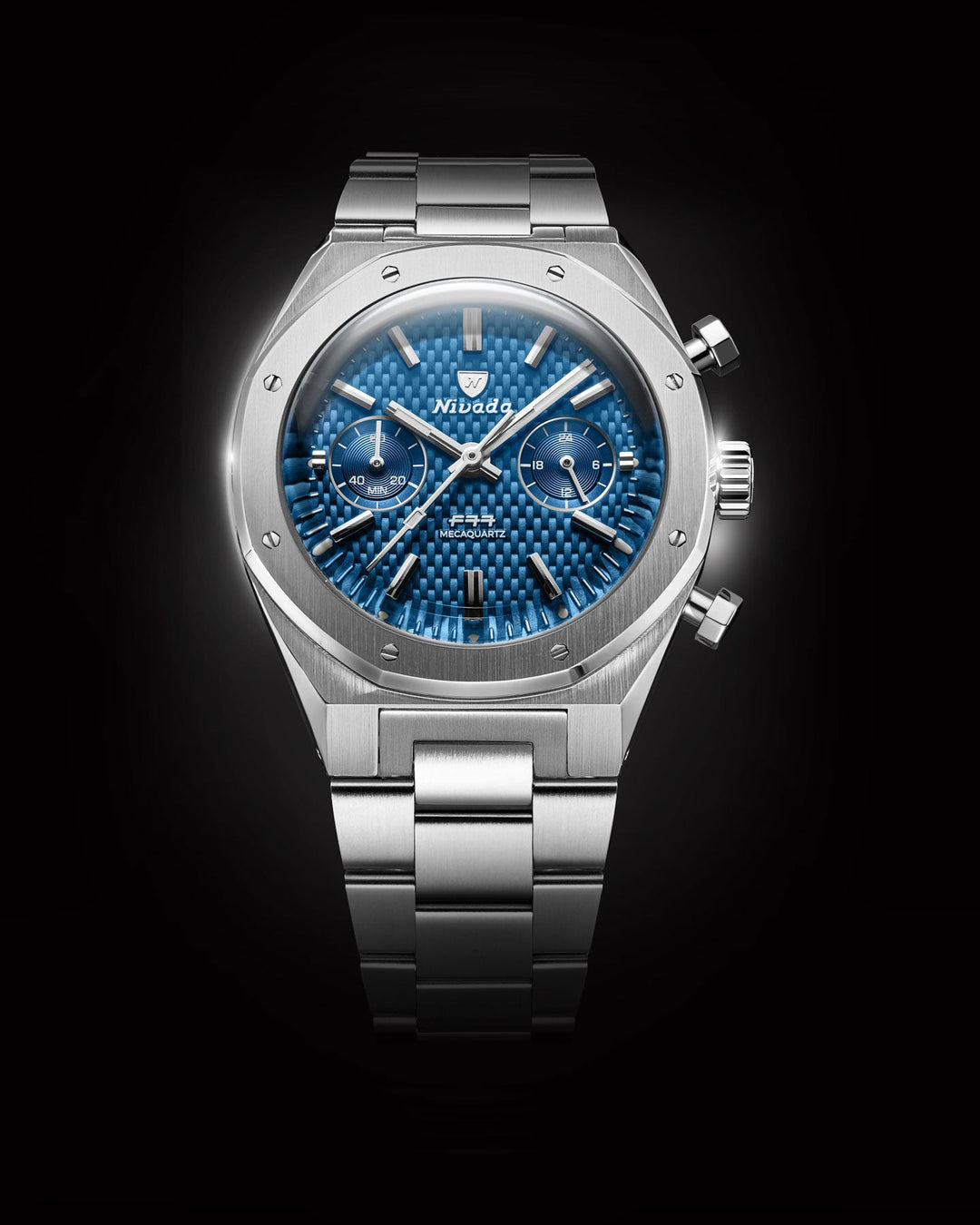 F77 CHRONO MECAQUARTZ BLUE - 38MM – Nivada Grenchen
