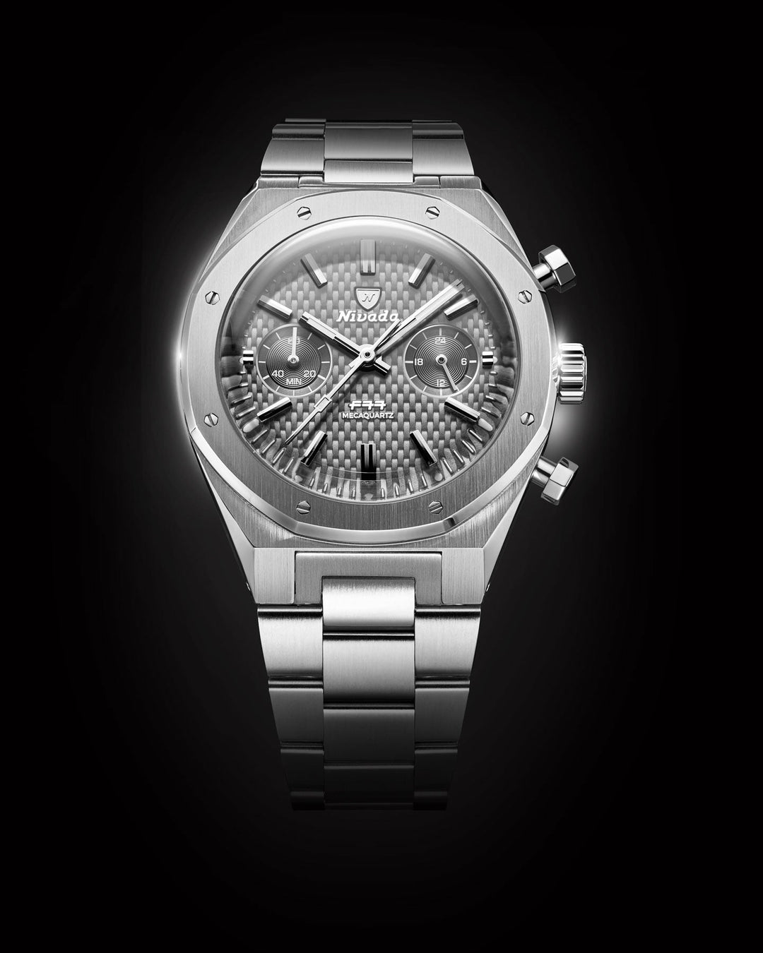 F77 SST CHRONO MECAQUARTZ GREY MK2 - 38MM – Nivada Grenchen