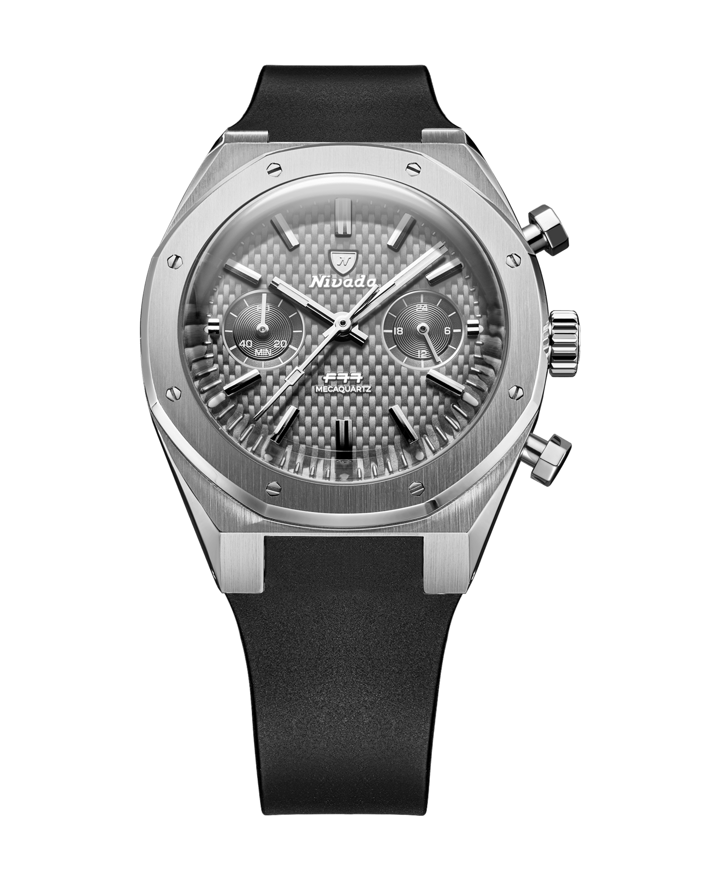 F77 CHRONO MECAQUARTZ GREY - 38MM - Nivada Grenchen