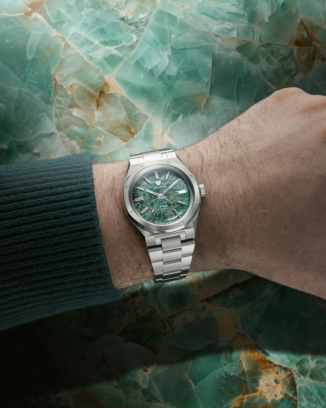 F77 GREEN AVENTURINE MARK 1 – Nivada Grenchen