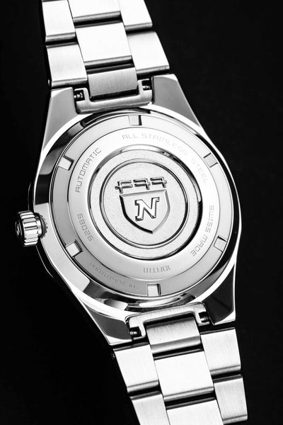 F77 STAINLESS STEEL DARK BLUE AVENTURINE - Nivada Grenchen