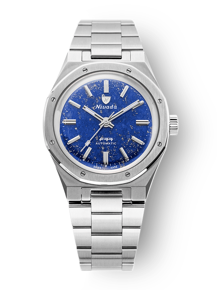 F77 STAINLESS STEEL LAPIS LAZULI - 37MM – Nivada Grenchen