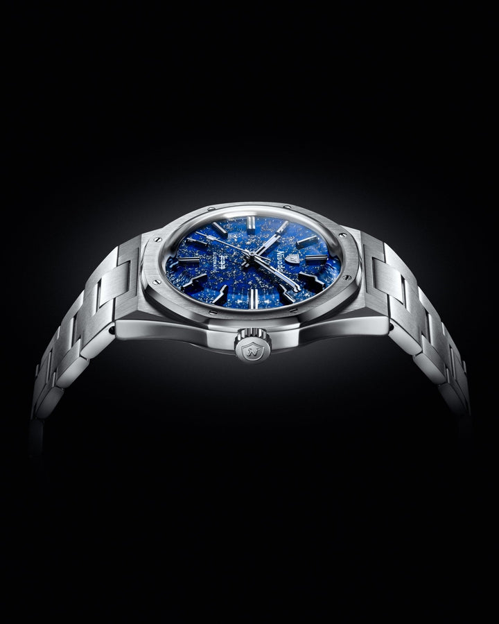 F77 STAINLESS STEEL LAPIS LAZULI – Nivada Grenchen