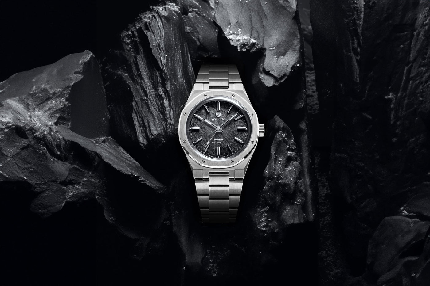F77 STAINLESS STEEL METEORITE - Nivada Grenchen