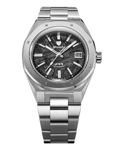 F77 STAINLESS STEEL METEORITE 41mm - Nivada Grenchen