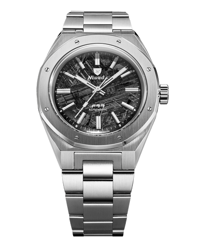 F77 STAINLESS STEEL METEORITE 41mm - Nivada Grenchen