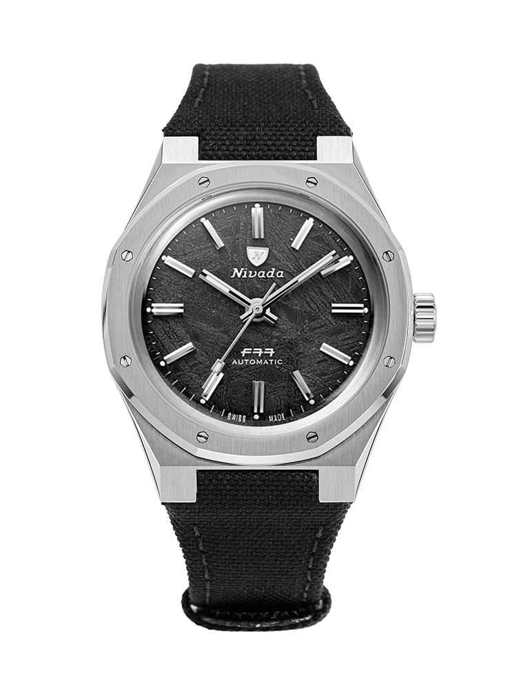 F77 STAINLESS STEEL METEORITE - 37MM – Nivada Grenchen