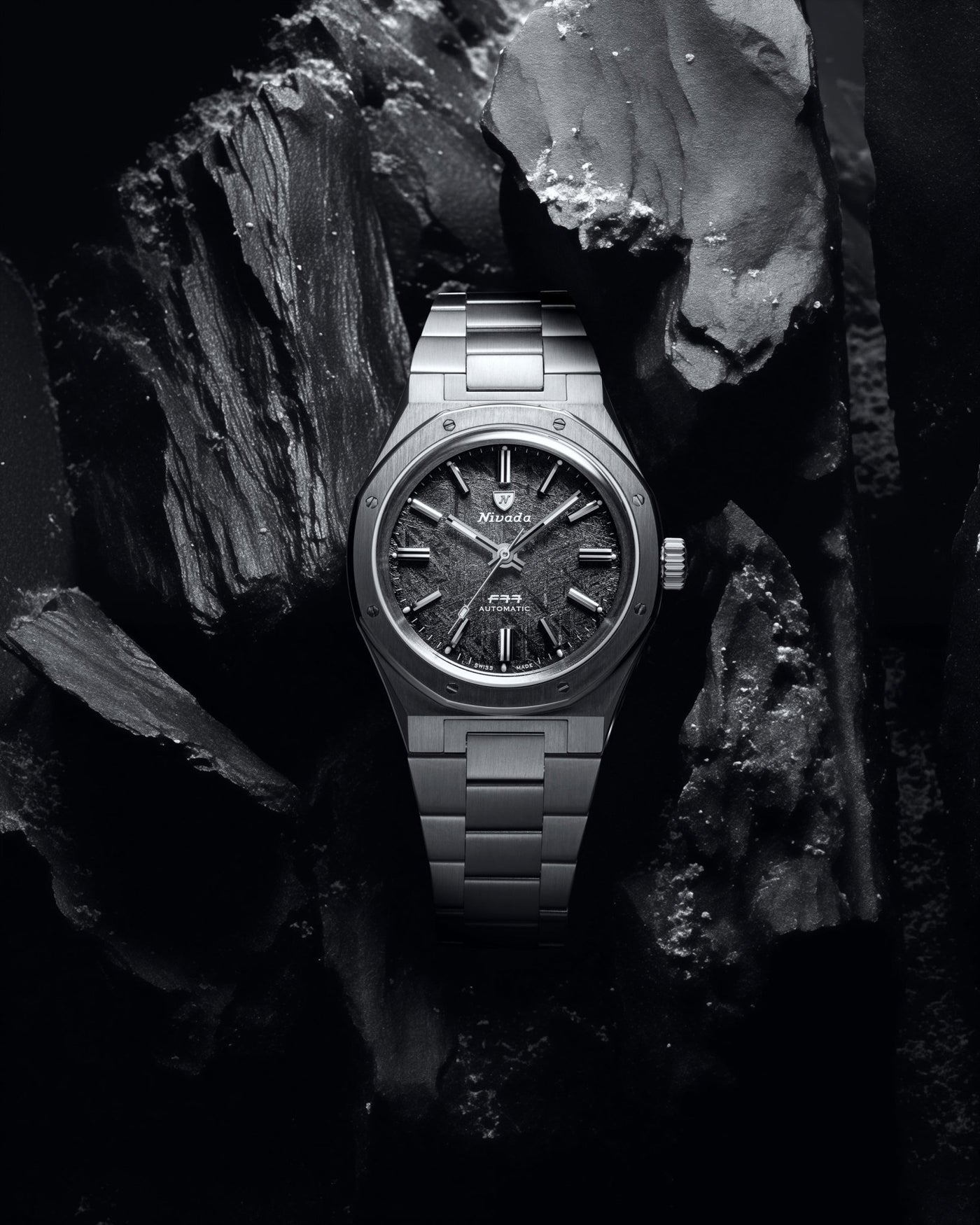 F77 STAINLESS STEEL METEORITE - Nivada Grenchen
