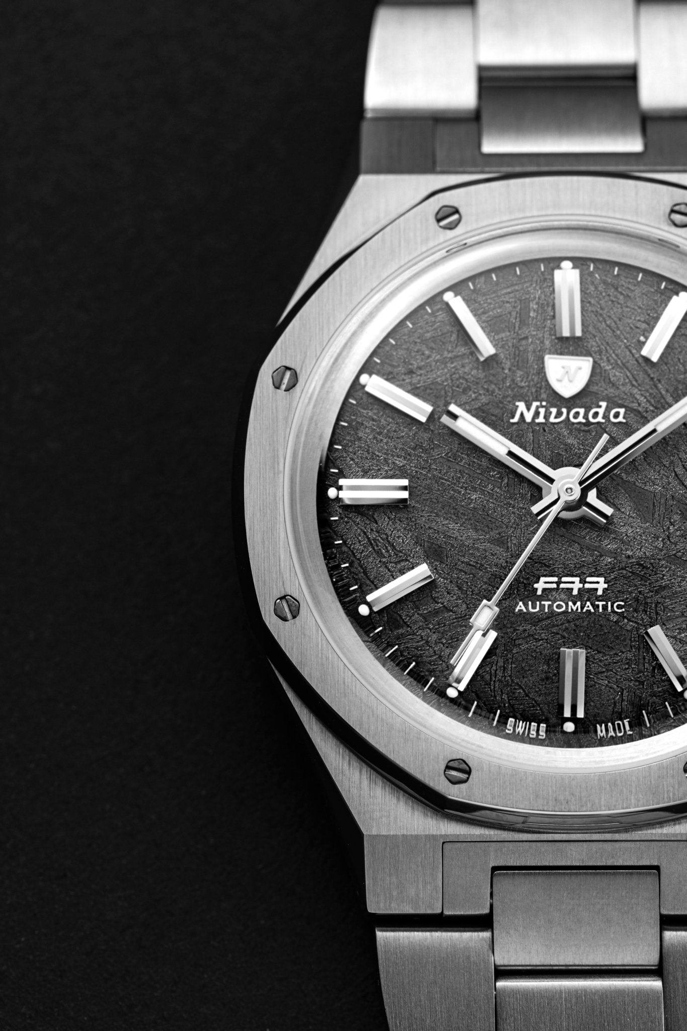 F77 STAINLESS STEEL METEORITE - Nivada Grenchen