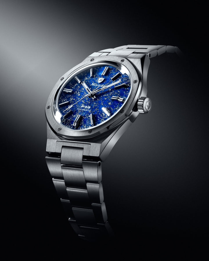 F77 TITANIUM LAPIS LAZULI - 37MM – Nivada Grenchen