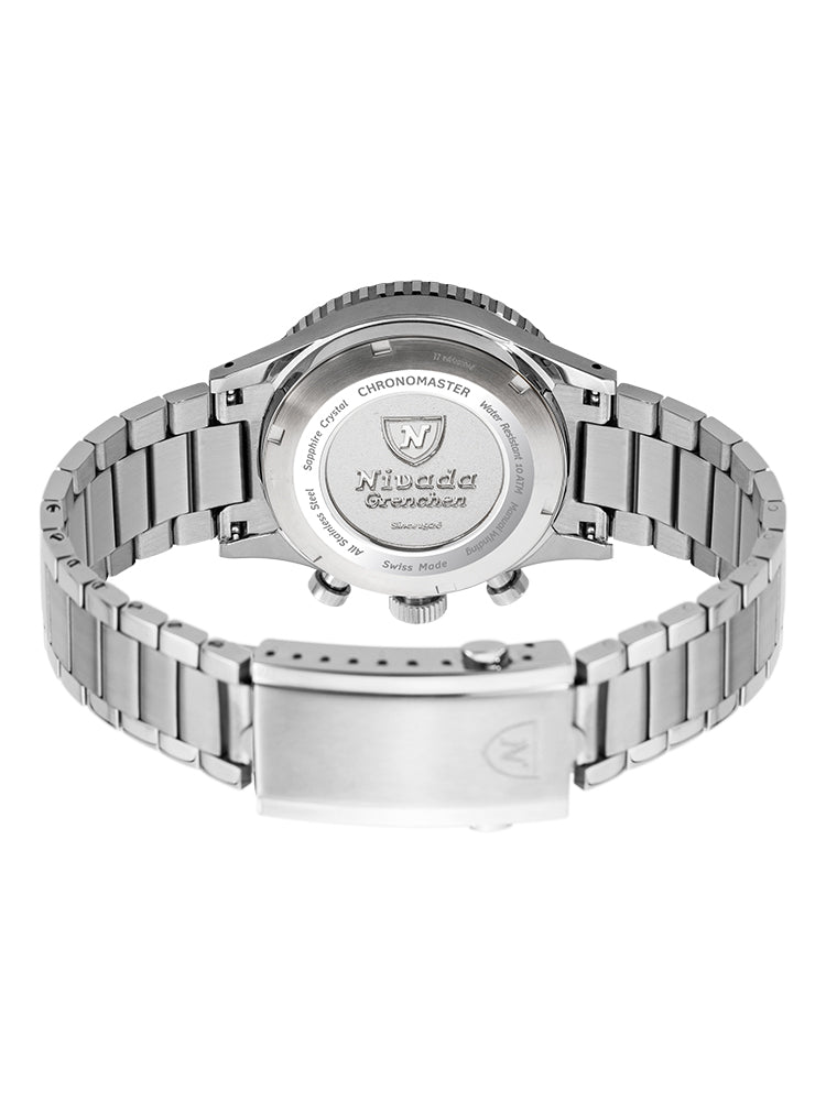 WHITE PANDA INTER.BEZEL 38mm - MANUAL – Nivada Grenchen