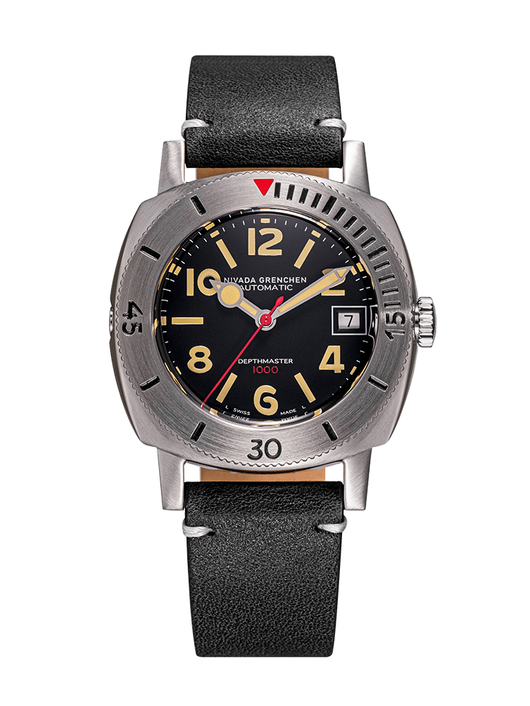 Numerals Date - Depthmaster Black - Nivada Grenchen