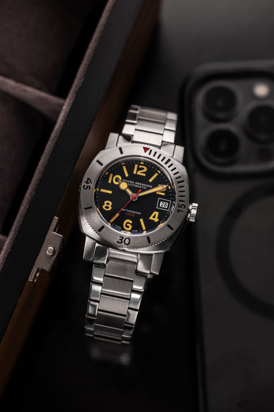 Numerals Date - Depthmaster Black - Nivada Grenchen