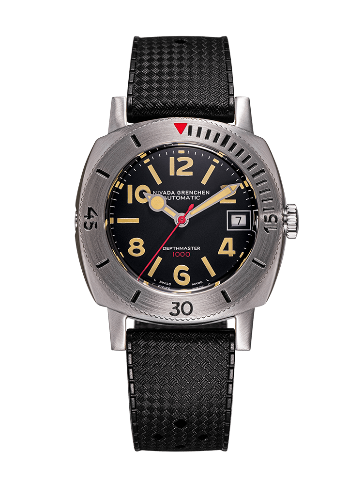 Numerals Date - Depthmaster Black - Nivada Grenchen