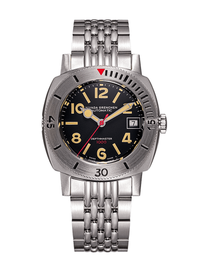 Numerals Date - Depthmaster Black - Nivada Grenchen