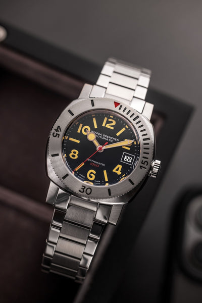 Numerals Date - Depthmaster Black - Nivada Grenchen
