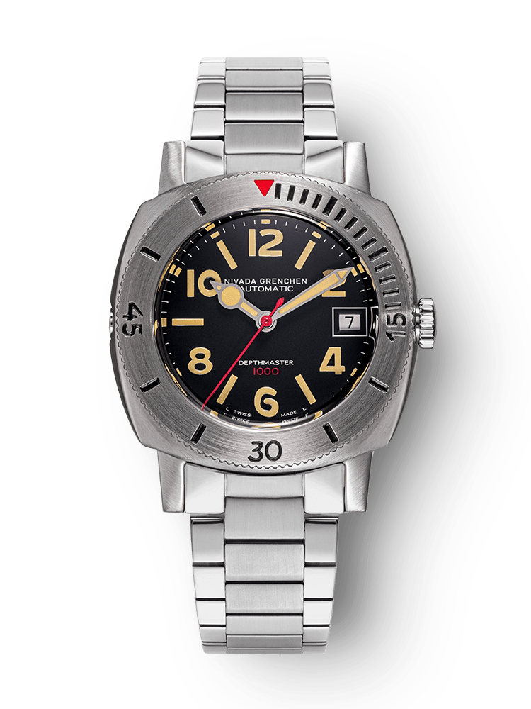 Numerals Date - Depthmaster Black - Nivada Grenchen