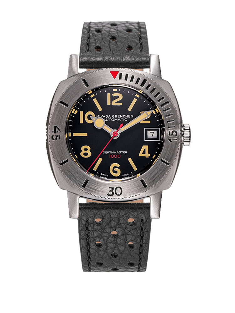 Numerals Date - Depthmaster Black - Nivada Grenchen