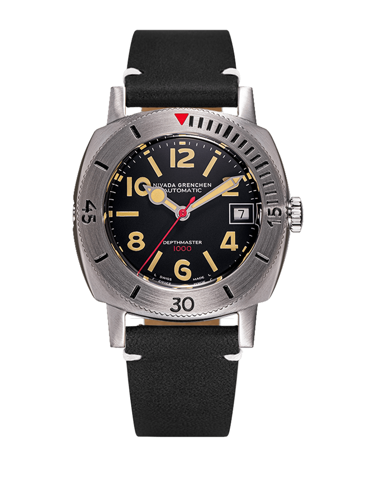 Numerals Date - Depthmaster Black - Nivada Grenchen
