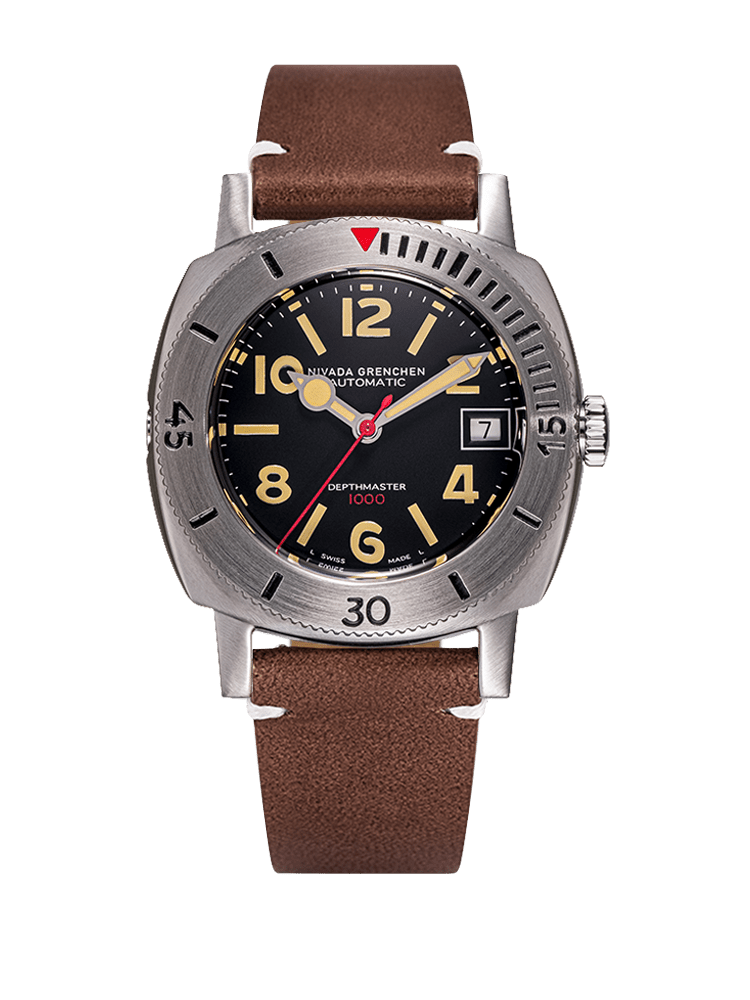 Numerals Date - Depthmaster Black - Nivada Grenchen