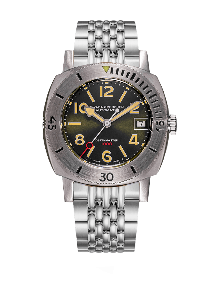 NUMERALS DATE - DEPTHMASTER GREEN – Nivada Grenchen