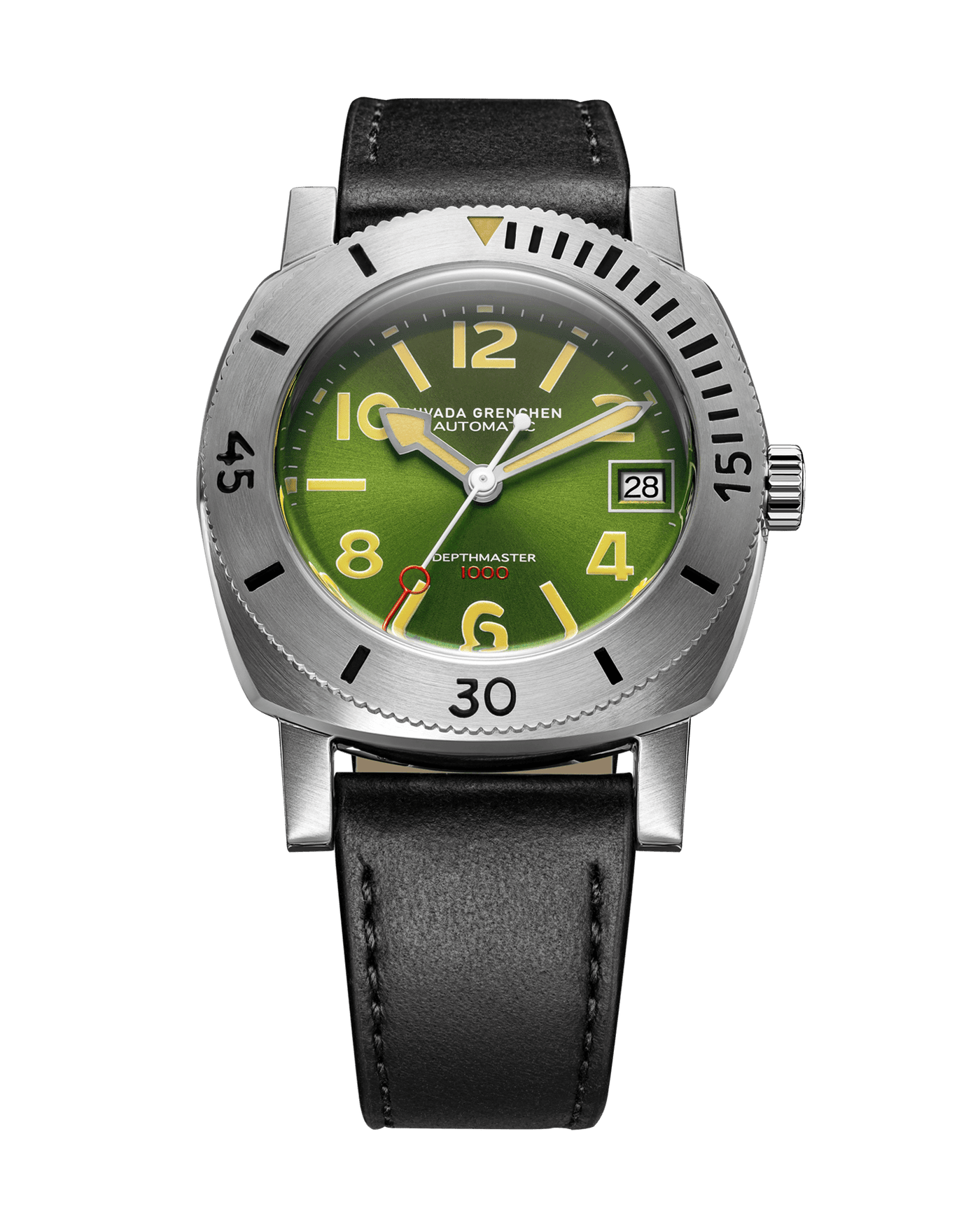NUMERALS DATE - DEPTHMASTER GREEN - Nivada Grenchen