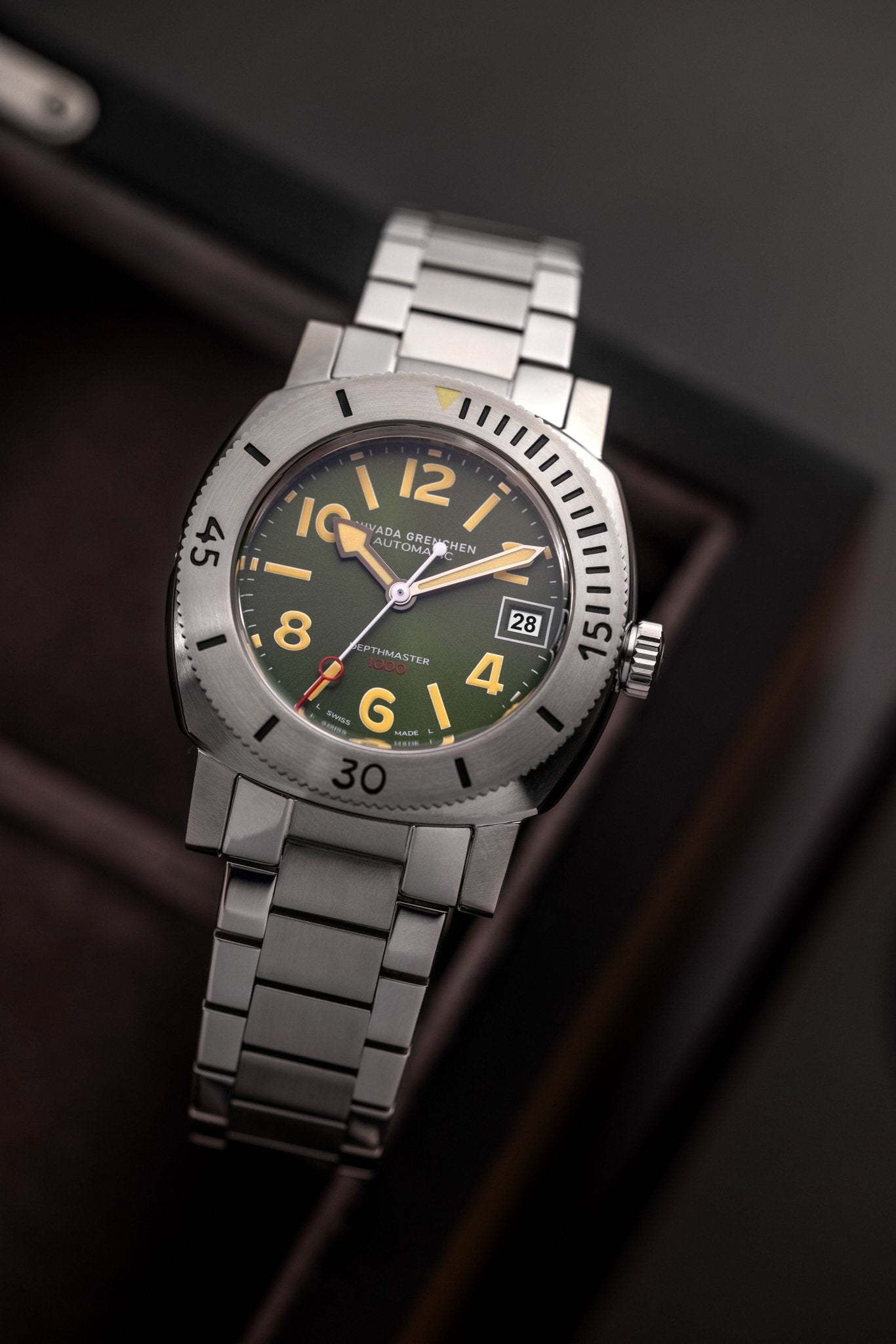 Chiffres Date - Depthmaster Vert - Nivada Grenchen