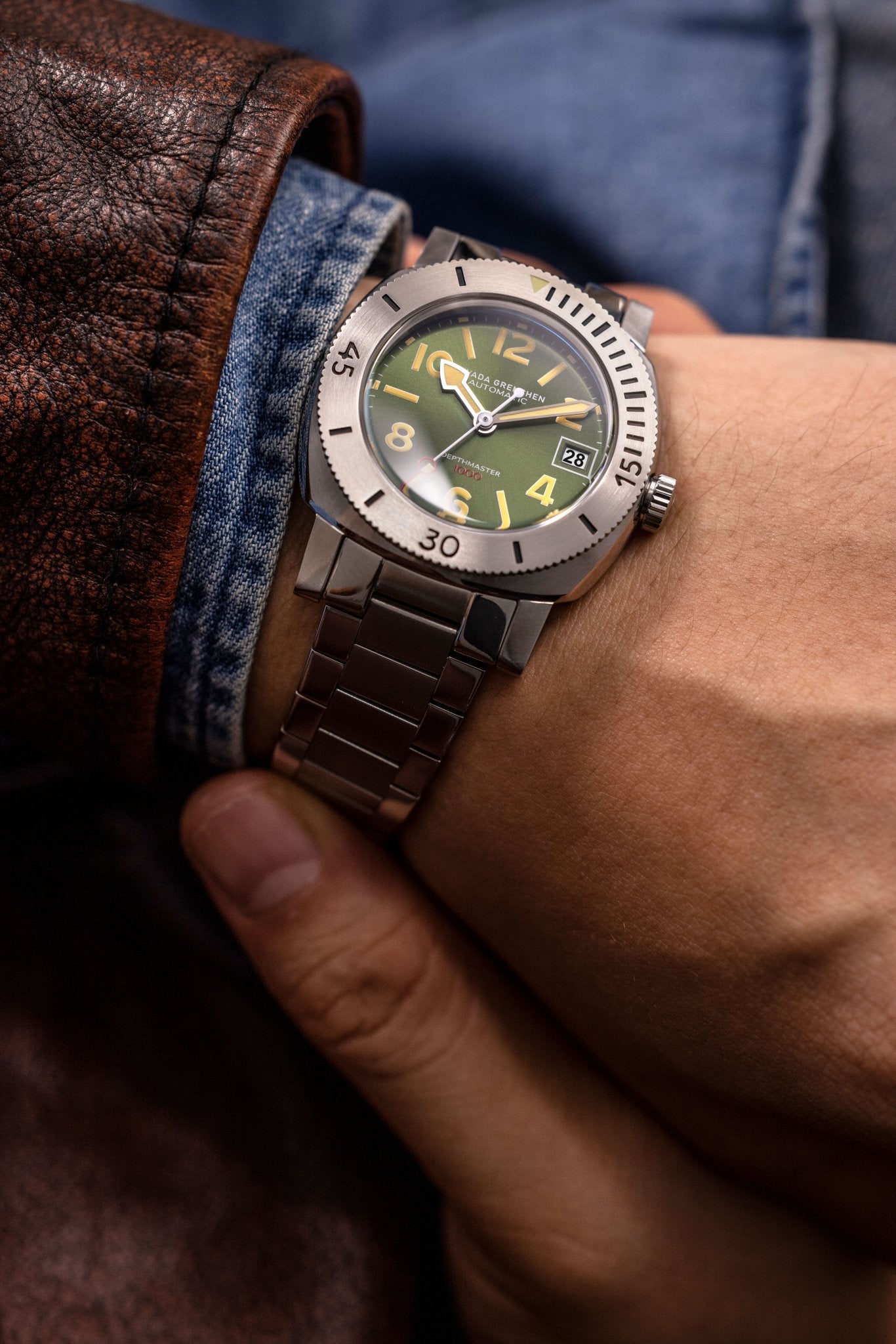 Chiffres Date - Depthmaster Vert - Nivada Grenchen