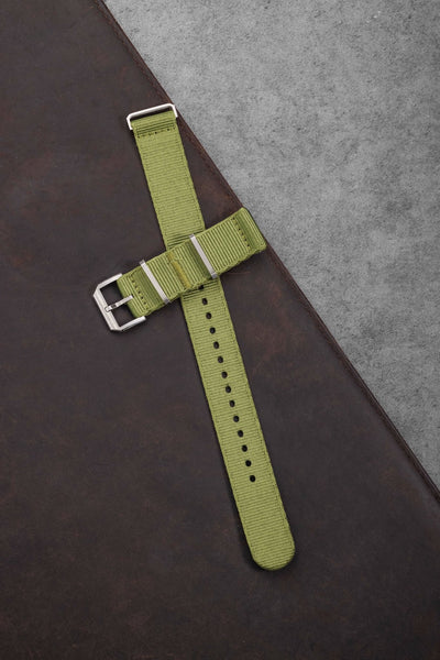 Olive Nylon Nato Strap - Nivada Grenchen