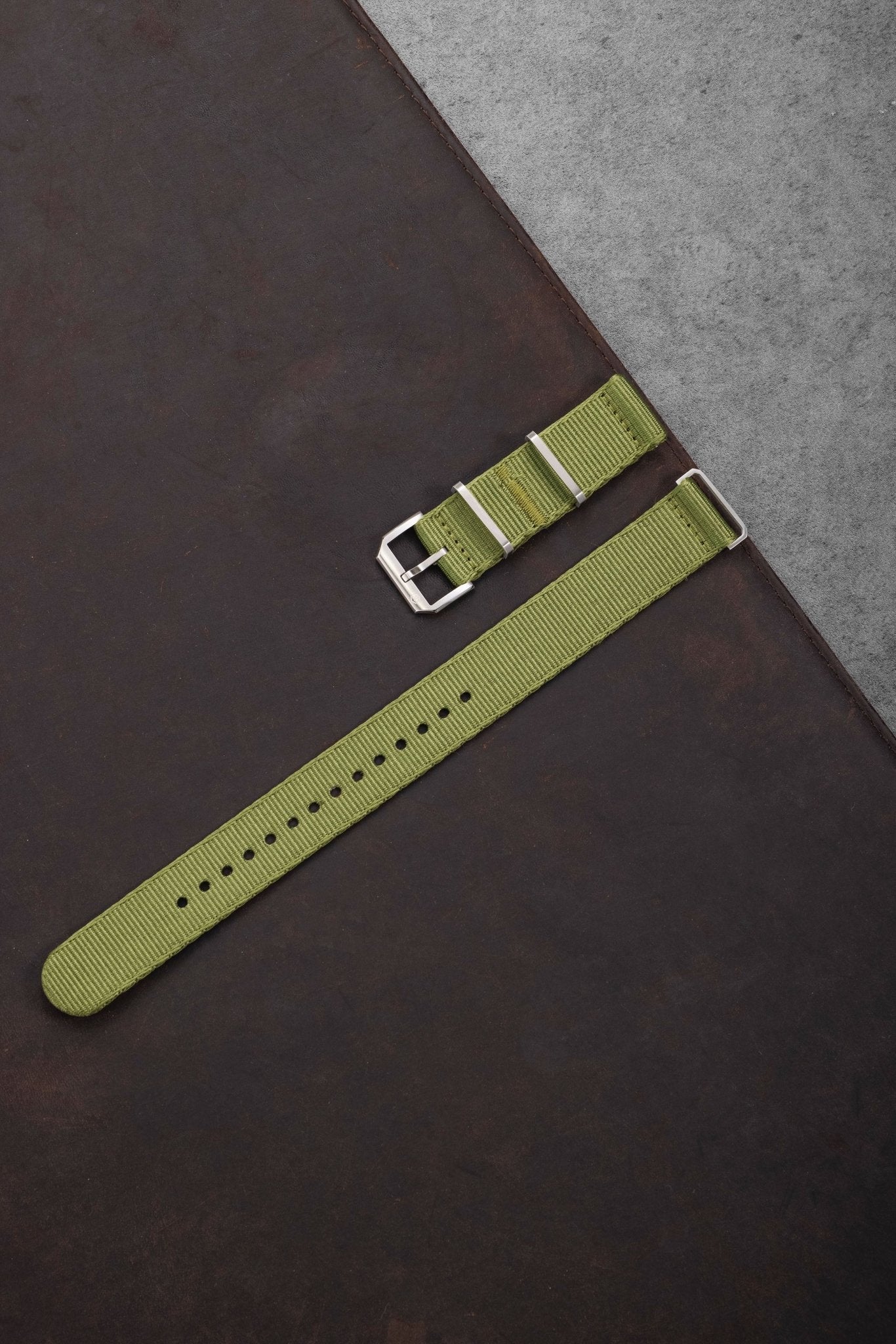 Olive Nylon Nato Strap - Nivada Grenchen