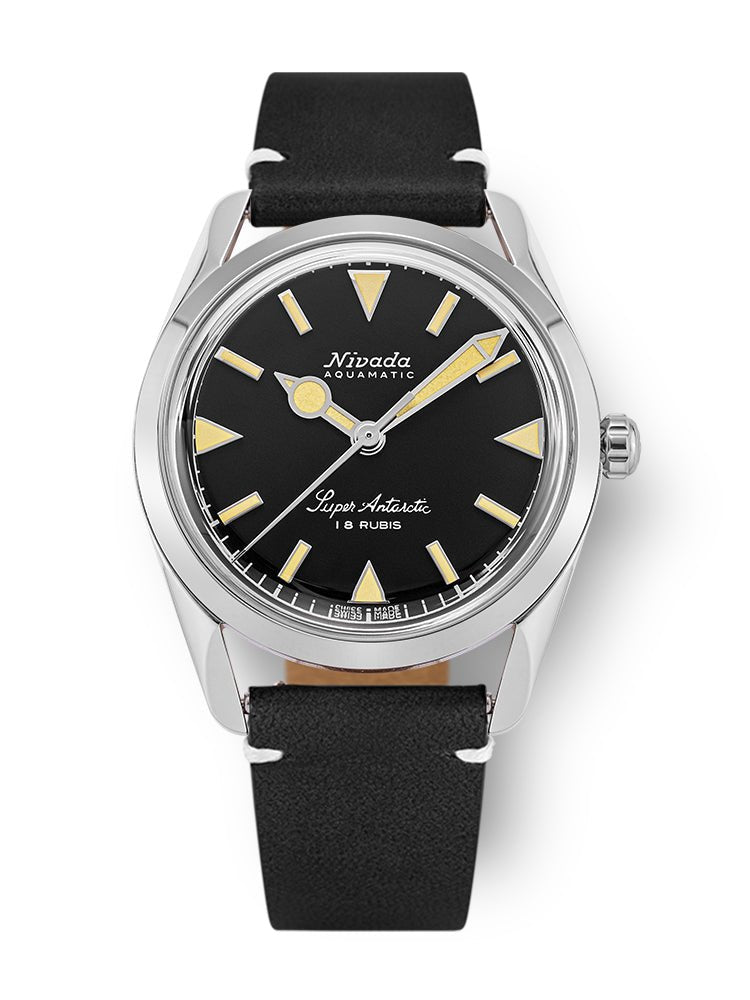 Super Antarctic 35mm - Black Beige Luminova - Nivada Grenchen