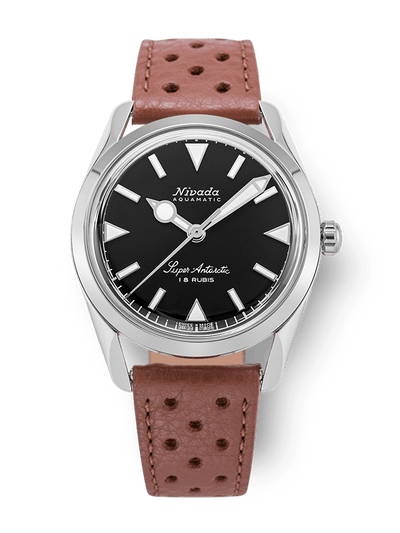 Super Antarctic 35mm - Black White Luminova - Nivada Grenchen