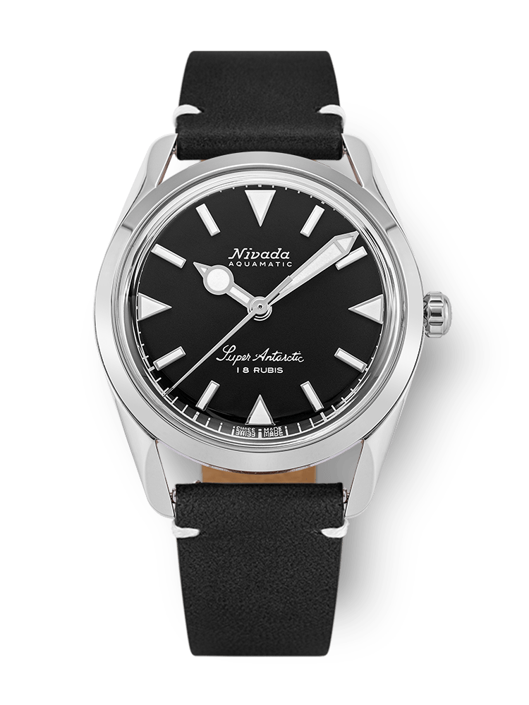Super Antarctic 35mm - Black White Luminova - Nivada Grenchen