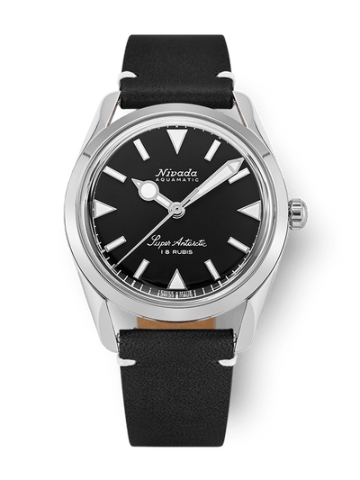 Super Antarctic 35mm - Black White Luminova - Nivada Grenchen