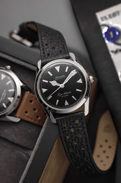 Super Antarctic 35mm - Black White Luminova - Nivada Grenchen