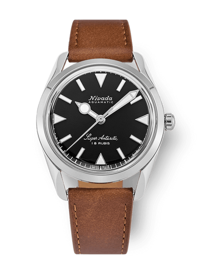 Super Antarctic 35mm - Black White Luminova - Nivada Grenchen