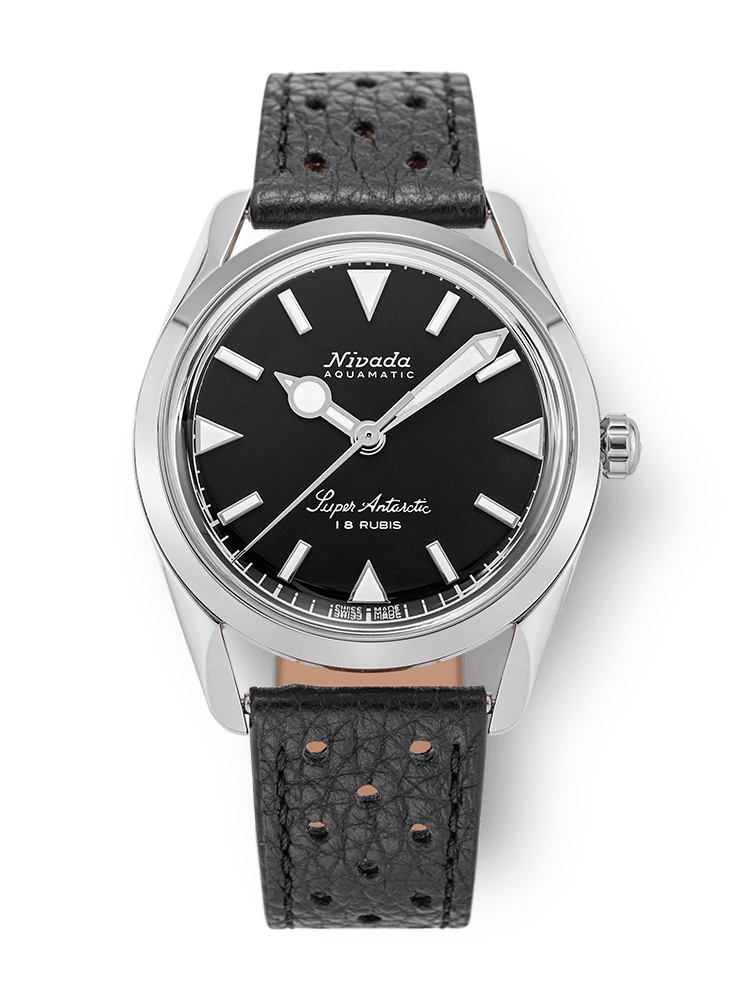 Super Antarctic 35mm - Black White Luminova - Nivada Grenchen