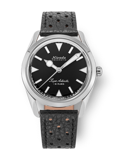 Super Antarctic 35mm - Black White Luminova - Nivada Grenchen