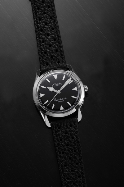 Super Antarctic 35mm - Black White Luminova - Nivada Grenchen